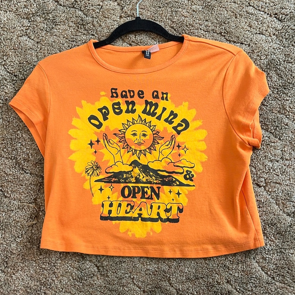 Orange Divided H&M crop top size L